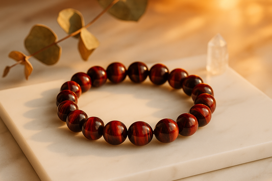 Red Tiger’s Eye Bracelet (8mm) – Vitality • Motivation • Strength- aesthetic