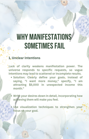 Prisma-Moon Manifestation ebook and journal on manifestation techniques with floral design.