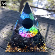 Prisma Calming Energy Pyramid 6CM promotes relaxation and stress reduction with natural crystals.