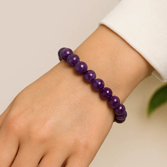 Amethyst Bead Bracelet
