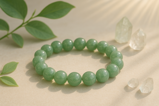 Green Aventurine Bracelet (8mm) – Luck • Prosperity • Healing-aesthetic