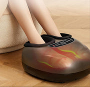 Prisma Electric Foot Massager providing relaxation for feet and legs at home.