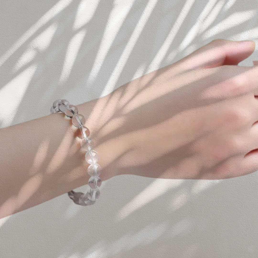 Clear Quartz Bead Bracelet