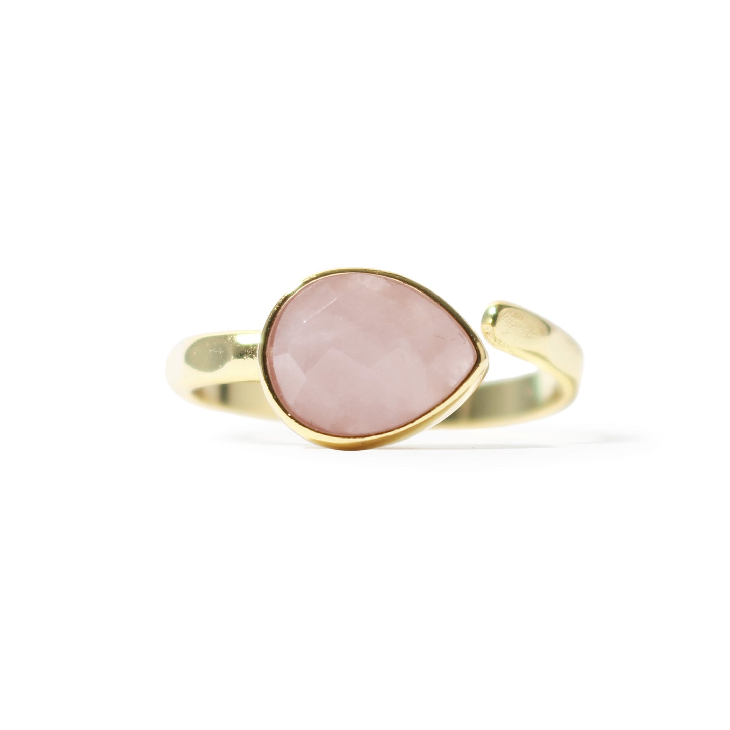Rose Quartz Adjustable Ring