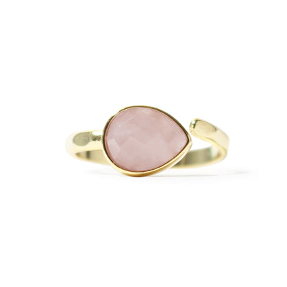 Rose Quartz Adjustable Ring