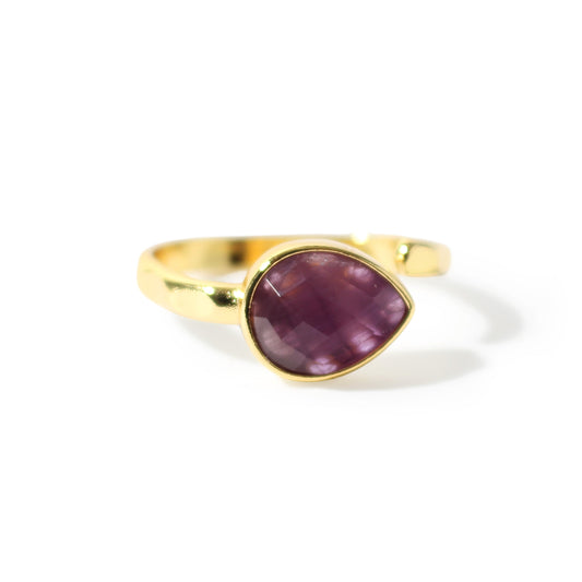 Amethyst Adjustable Ring